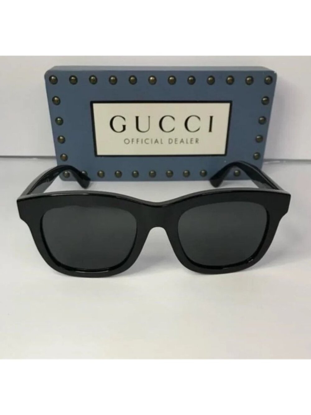 New - Gucci unisex Urban GG0326S GG/0326/S 001 Black Fashion Square Sunglasses… - Picture 11 of 12